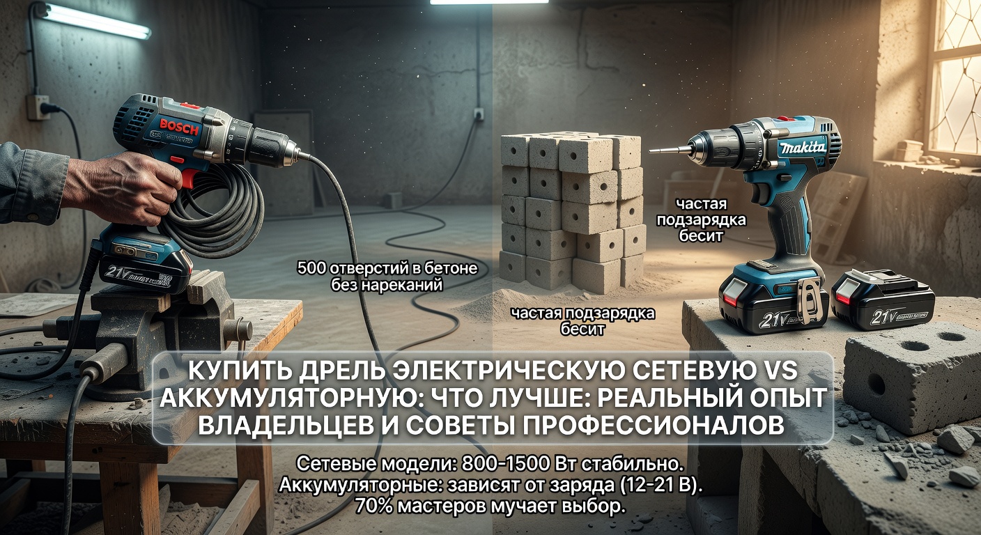 Купить дрель электрическую сетевую vs аккумуляторную: что лучше: реальный опыт владельцев и советы профессионалов